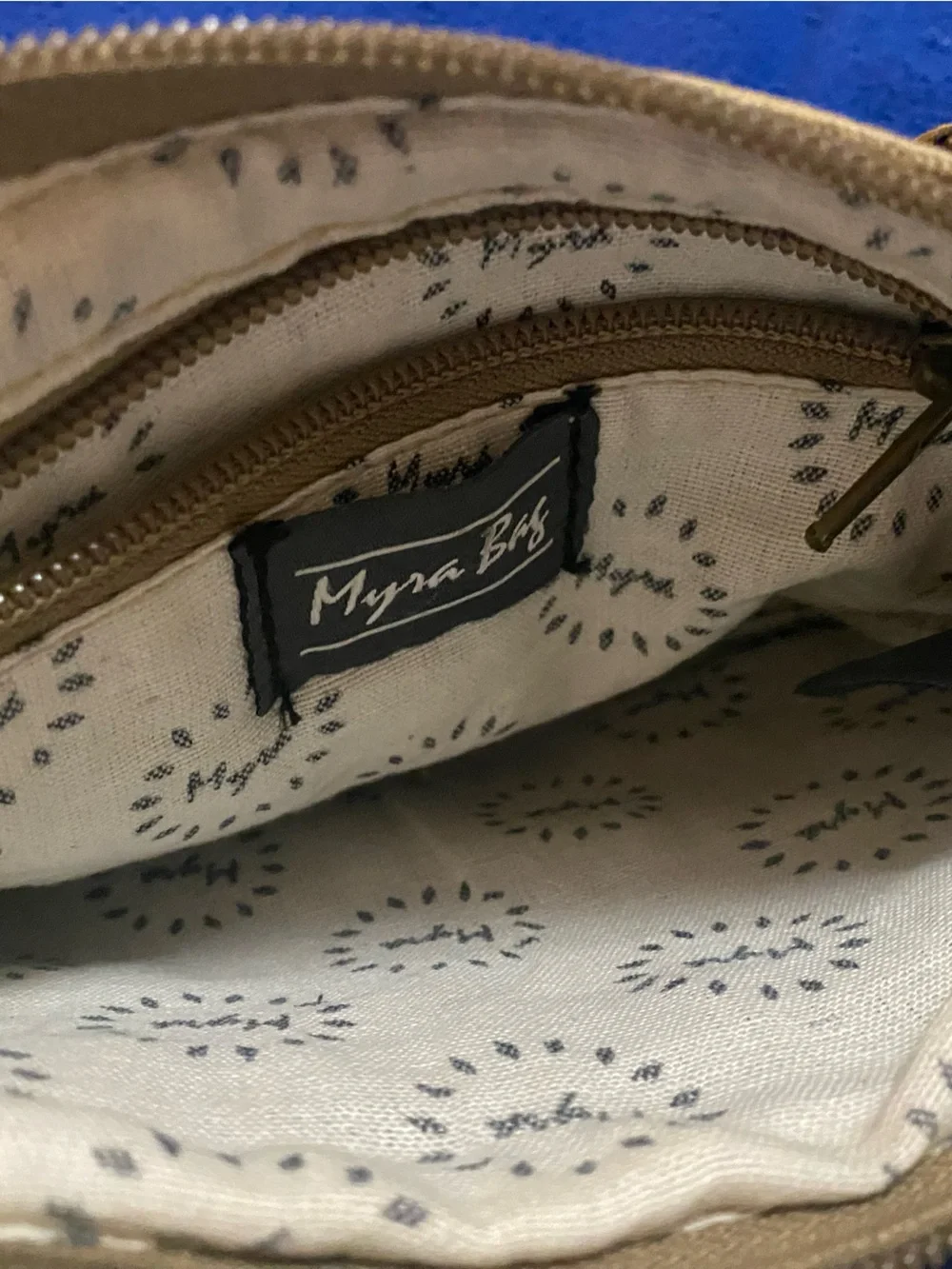 Myra Canvas and Leather Crossbody